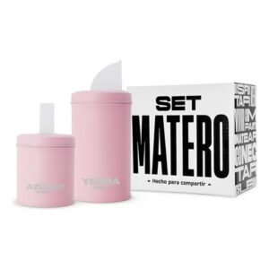 Latas Yerbera Azucarera Con Pico Vertedor Equipo Matero rosa
