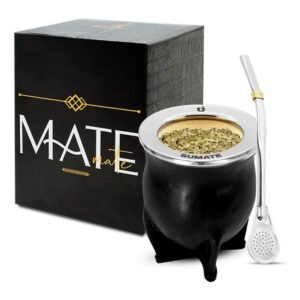 Mate Camionero Sumate Calabaza Cuero Virola Acero Bombilla