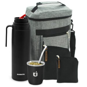Termo Media Manija, Mate Viajero, Estuches y Mochila