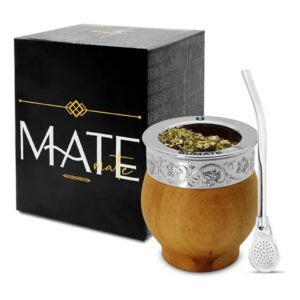 Mate Sumate Imperial De Algarrobo Mas Bombilla Pico De Loro Color Madera