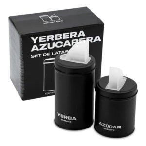 Set Matero Yerbera Azucarera Latas Sumate Pico Vertedor