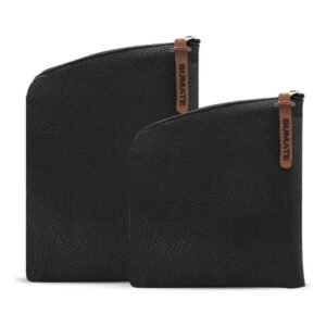 Yerbera Y Azucarera Sobre Estuche Con Cierre Ecocuero Sumate Color Negro